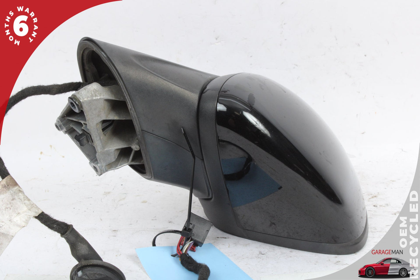 2011-2014 Porsche Cayenne 958 Front Right Side Door Rear View Mirror Black OEM