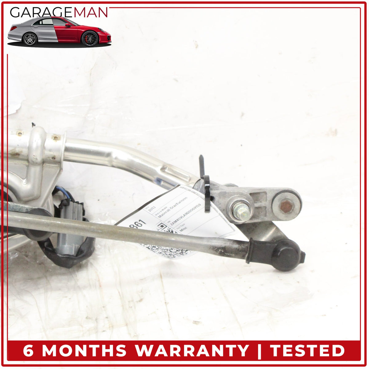 2008-2019 Maserati GranTurismo M145 Front Windshield Wiper Motor Linkage Arm OEM