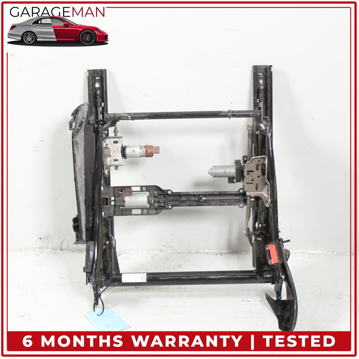 2014-2019 BMW X5 X6 Front Left Seat Track Rail Frame w/ Motors 52107329941 OEM