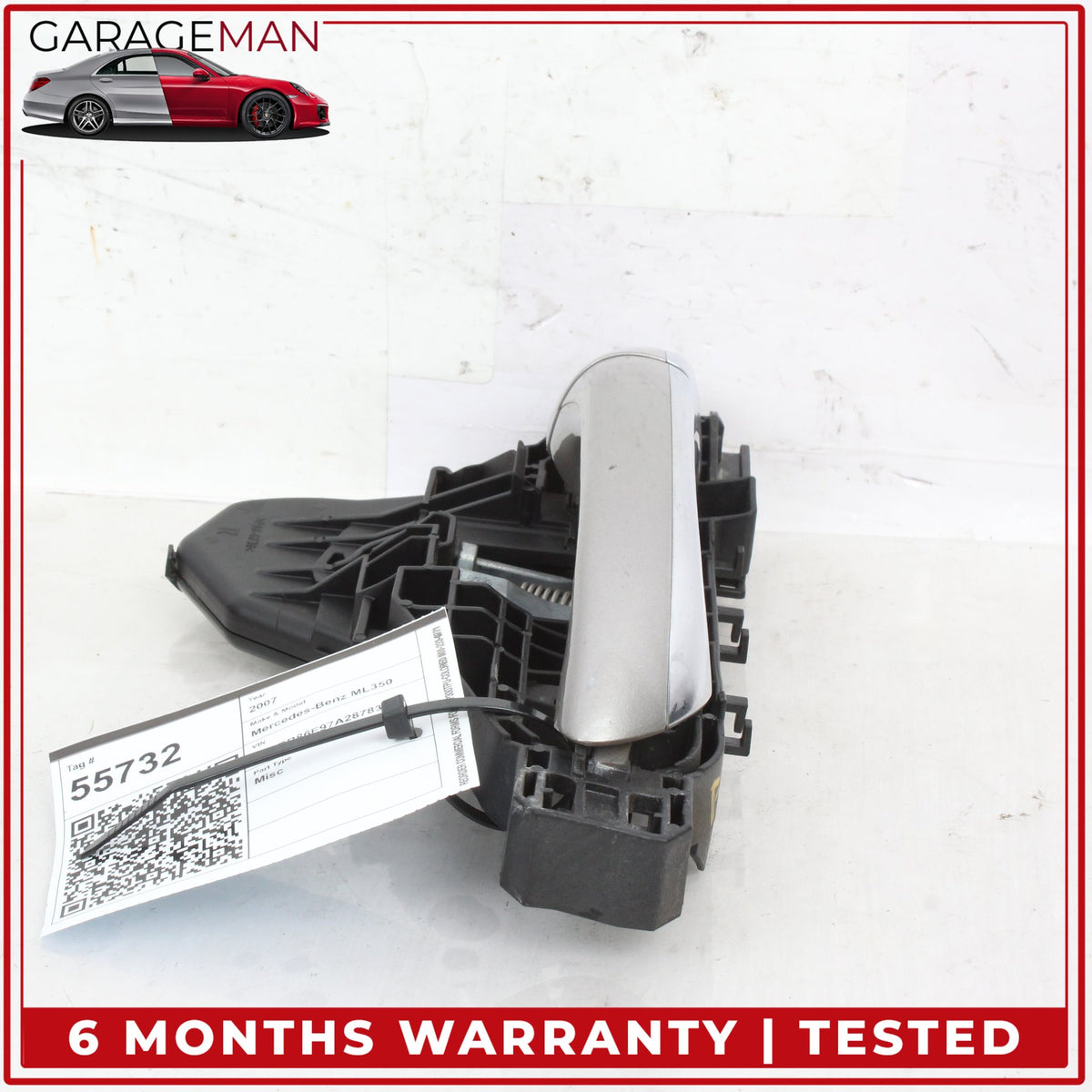 2006-2013 Mercedes W164 ML350 Front Right Side Exterior Door Handle Silver OEM