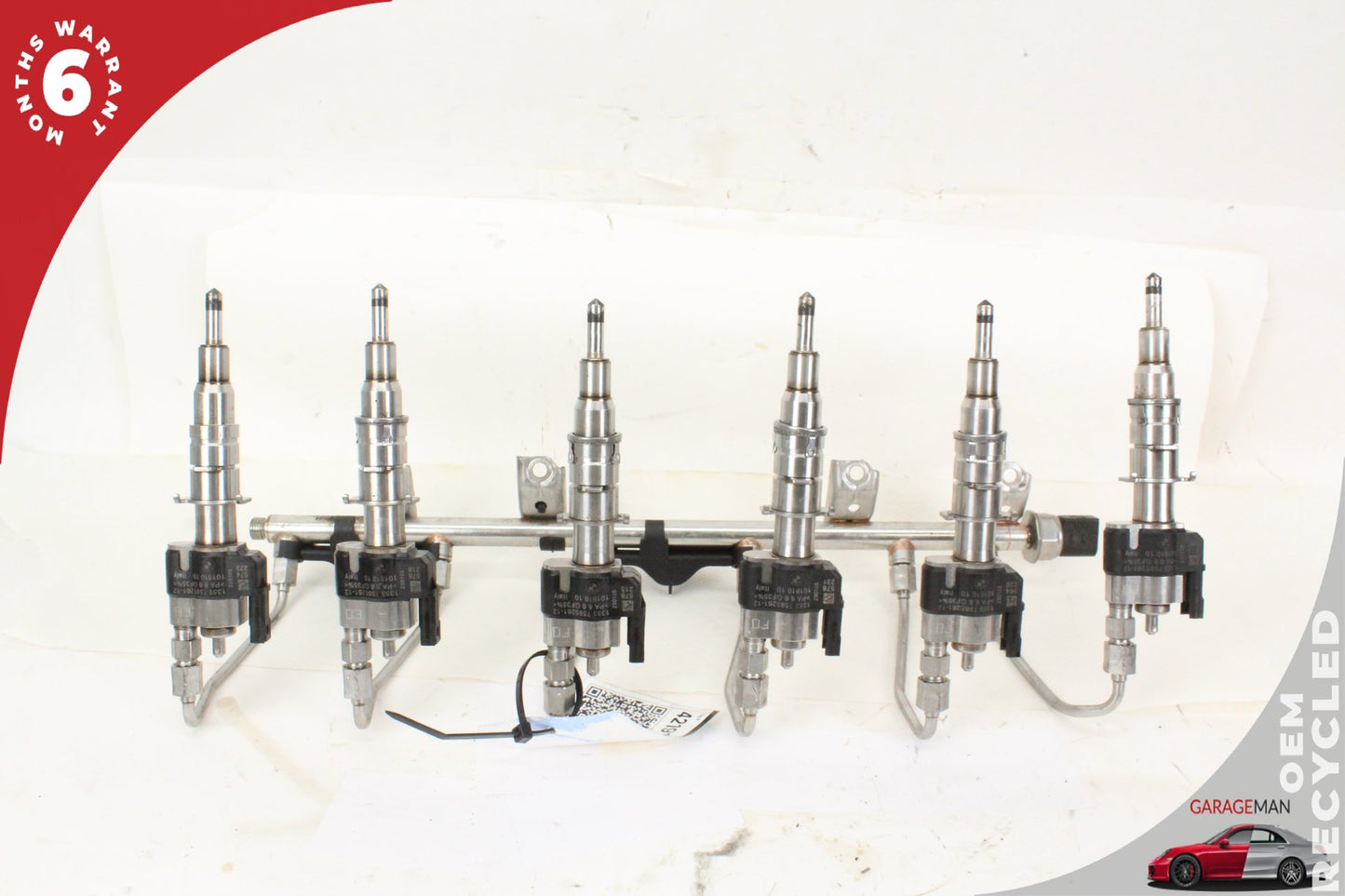2007-2013 BMW 335is 135i 535i 3.0L Engine Fuel Rail w/ Injectors 7585261 OEM