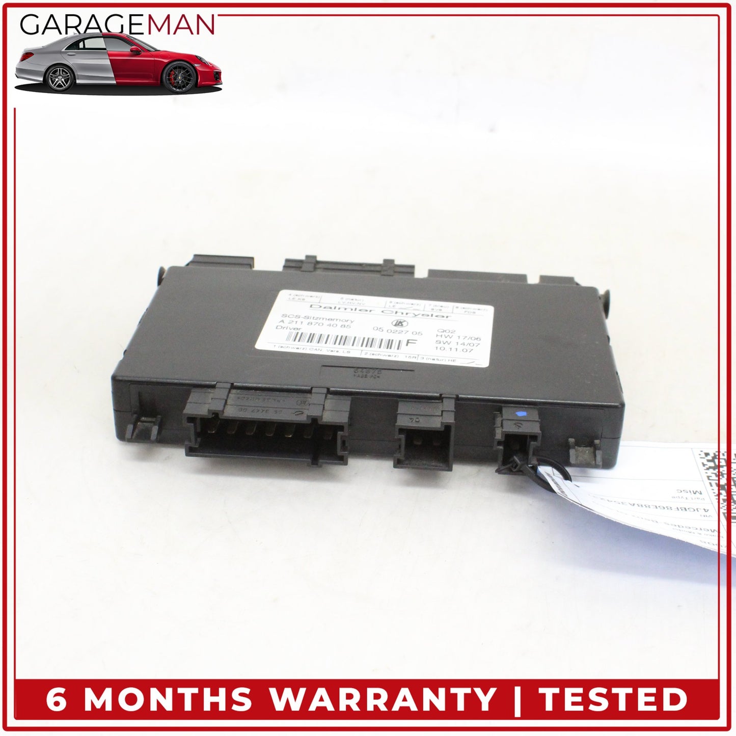 2003-2012 Mercedes X164 GL550 Front Left Side Seat Control Module 2118704085 OEM