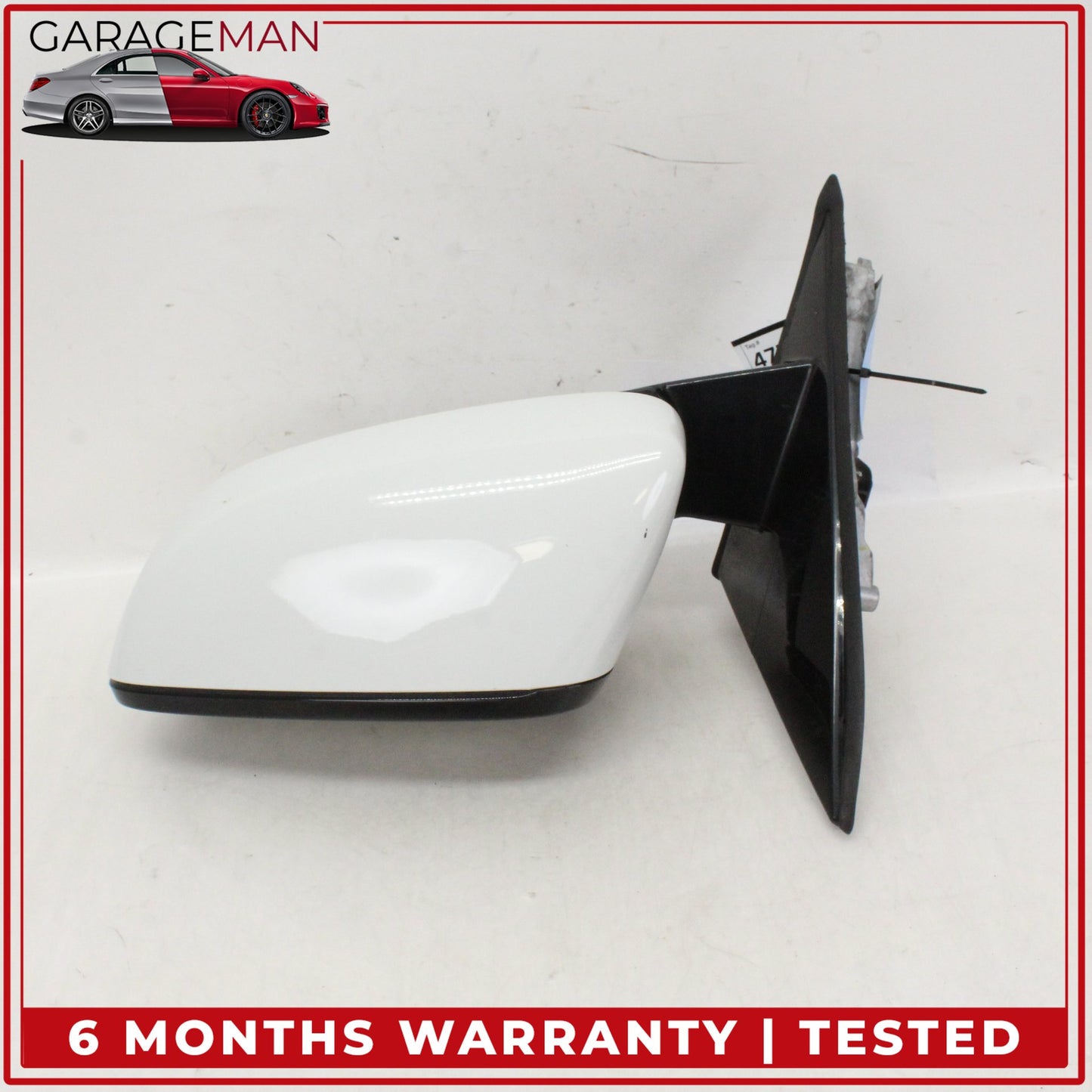 2019-2025 BMW 330i Front Left Driver Side Door Rear View Mirror White OEM