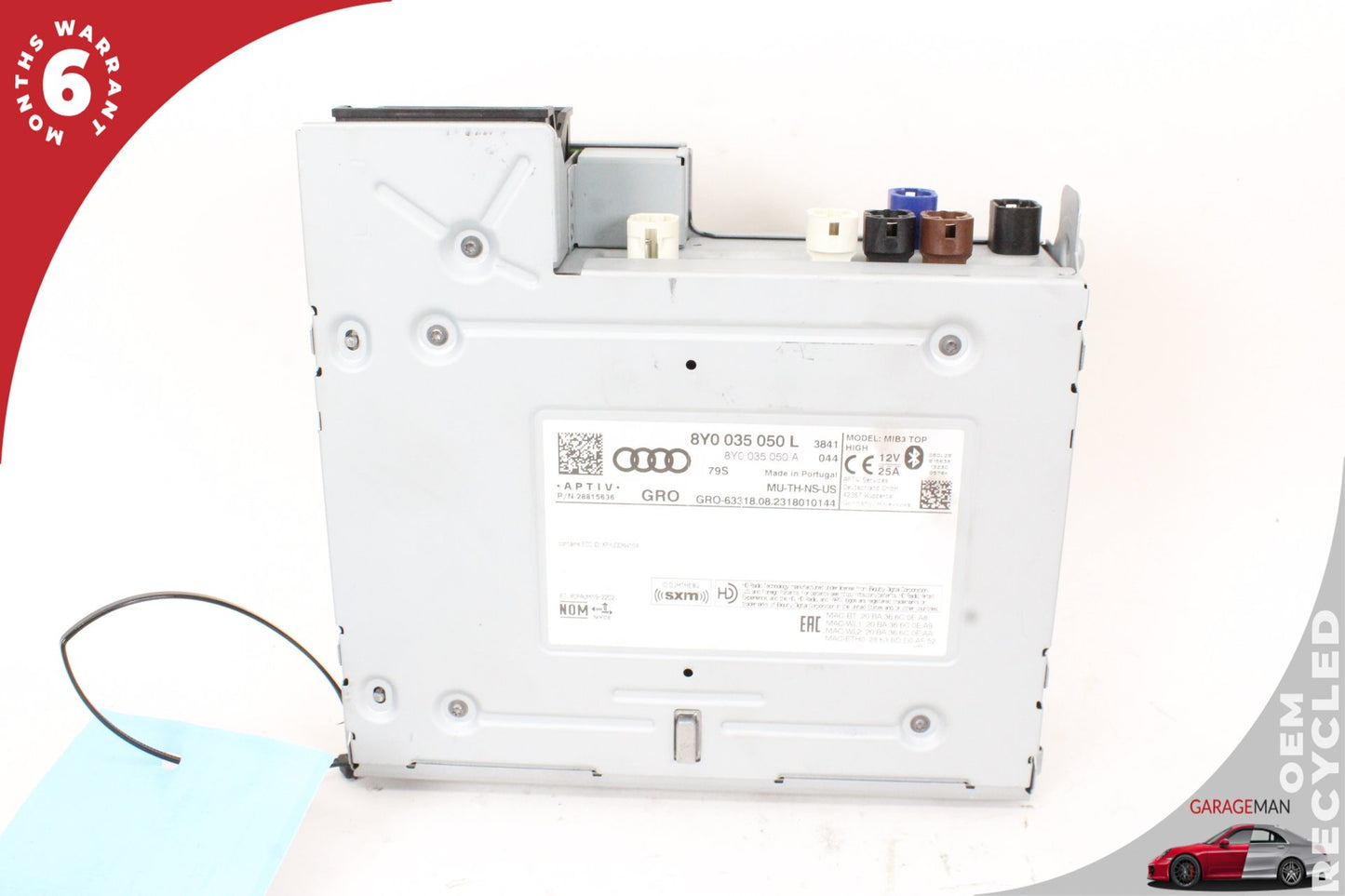 2023-2024 Audi A3 S3 RS3 Command Head Unit Audio Radio Receiver 8Y0035050L OEM