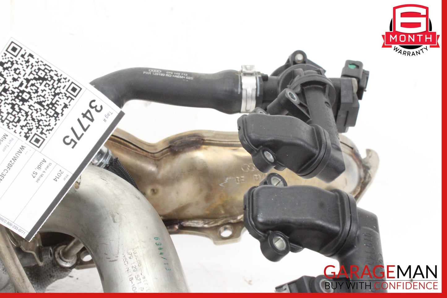 2013-2018 Audi S7 S6 A8 Quattro Left Side Turbocharger Manifold 079145703E OEM