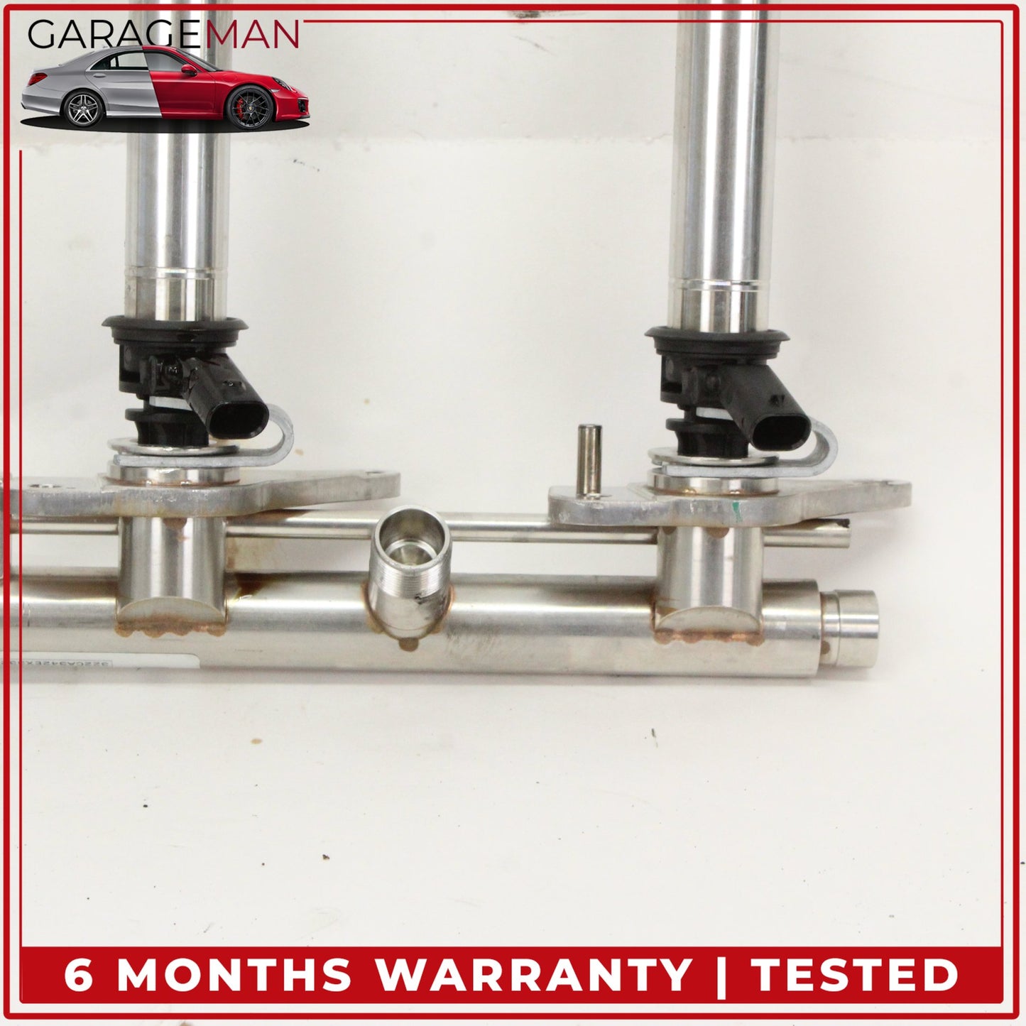 2011-2018 Mercedes W216 CL550 Fuel Injection Rail Line w/ Injectors Left Side
