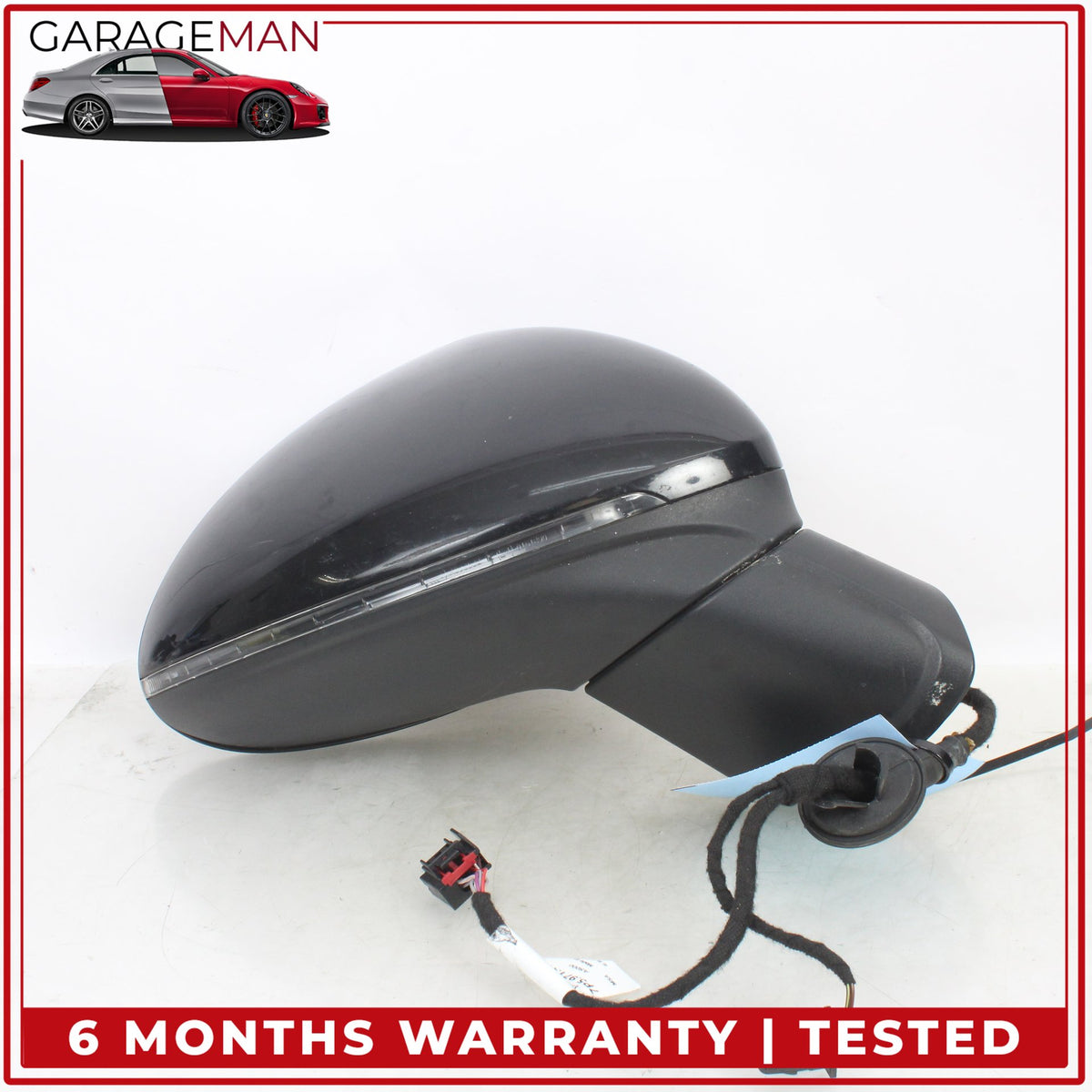 2015-2018 Porsche Cayenne 958 Right Door Rear View Mirror w/ Blind Spot OEM