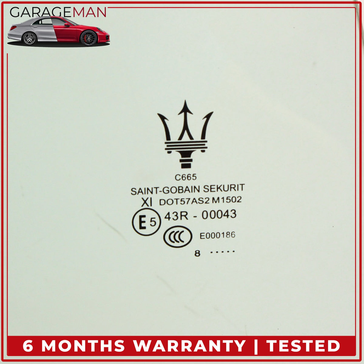 2014-2022 Maserati Ghibli M157 Rear Right Passenger Side Door Window Glass OEM