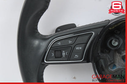 2017-2019 Audi A4 Sedan Front Left Side Steering Wheel Black 8W0419091CL OEM