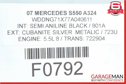 07-13 Mercedes W221 S550 Rear Left Door Lock Latch Actuator OEM