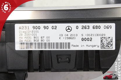 2013-2016 Mercedes R231 SL550 Speedometer Instrument Cluster 2319009002 OEM