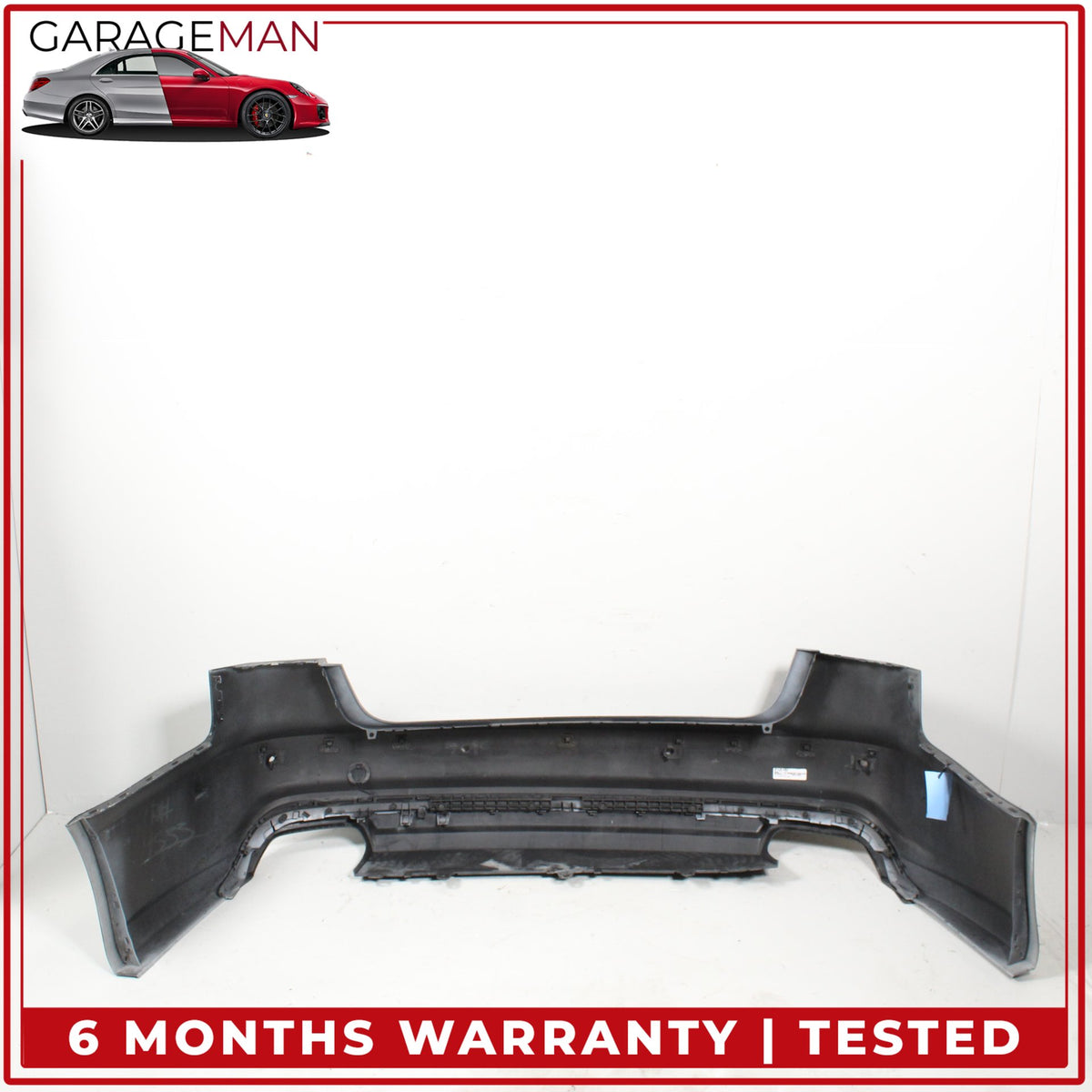 2016-2018 Audi A6 C7 Rear Bumper Cover Assembly Black 4G5807067K OEM