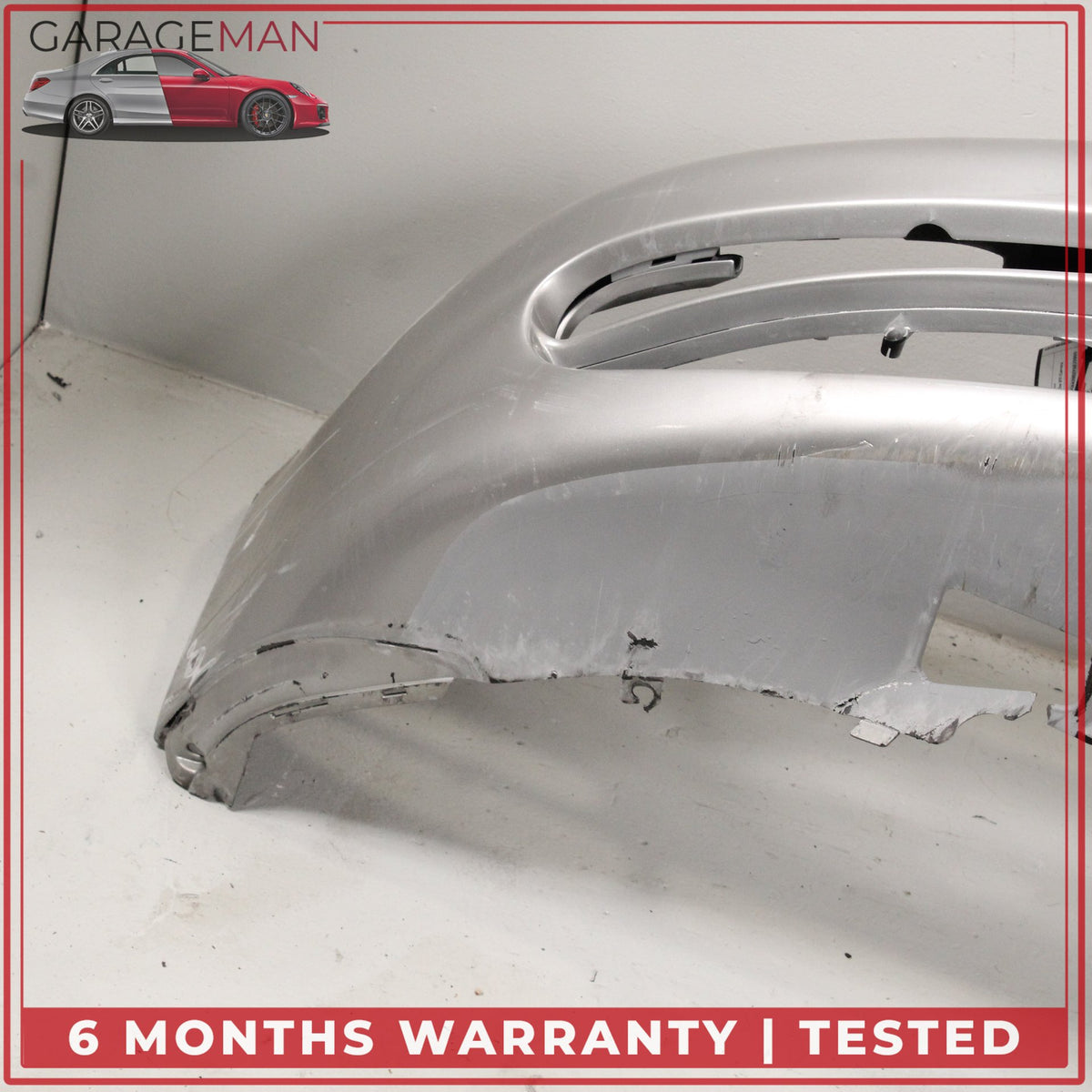 1999-2001 Porsche 911 Carrera 996 Front Bumper Cover Arctic Silver Metallic OEM