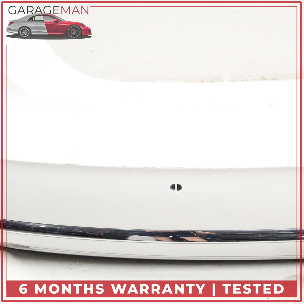 2015-2018 Audi A8 Quattro Rear Bumper Cover White 4H0253825K OEM