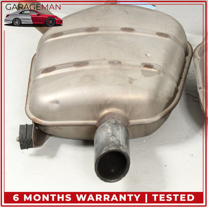 2012-2016 BMW 640i F12 Rear Left and Right Side Exhaust Muffler Set 7646938 OEM