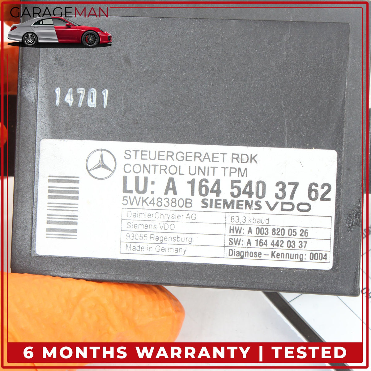 2006-2013 Mercedes W164 ML350 TPMS Tire Pressure Control Sensor 1645403762 OEM
