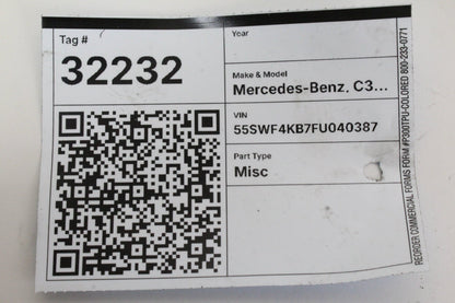 2015-2020 Mercedes-Benz C300 W205 Dash Air Vent Center 2058300301