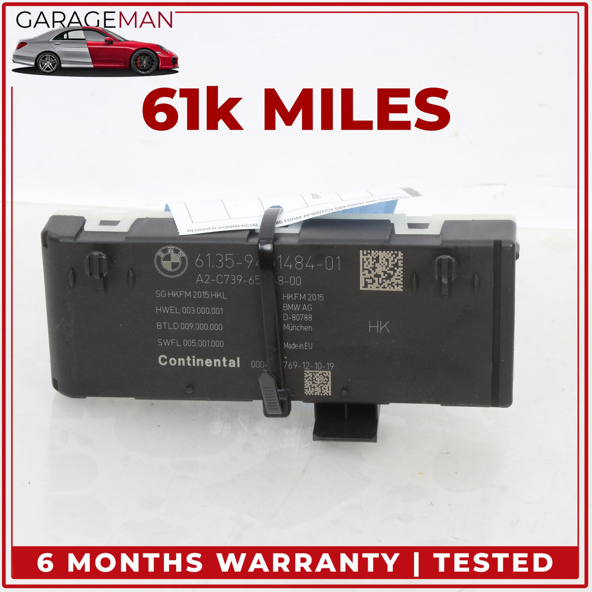 2016-2025 BMW 530e G30 Trunk Deck Lid Tailgate Control Module Unit 9451484 OEM