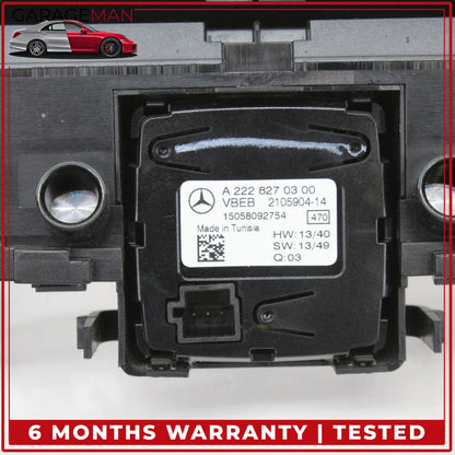 2015-2018 Mercedes W205 C300 Hazard Light Control Switch Panel 2059053901 OEM