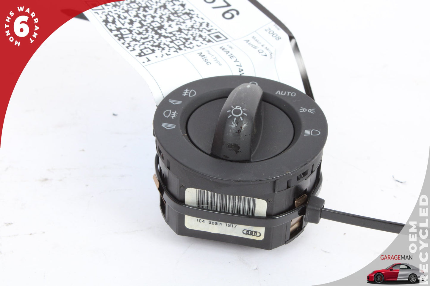 2007-2015 Audi Q7 Headlight Switch Control 4F1941531D OEM
