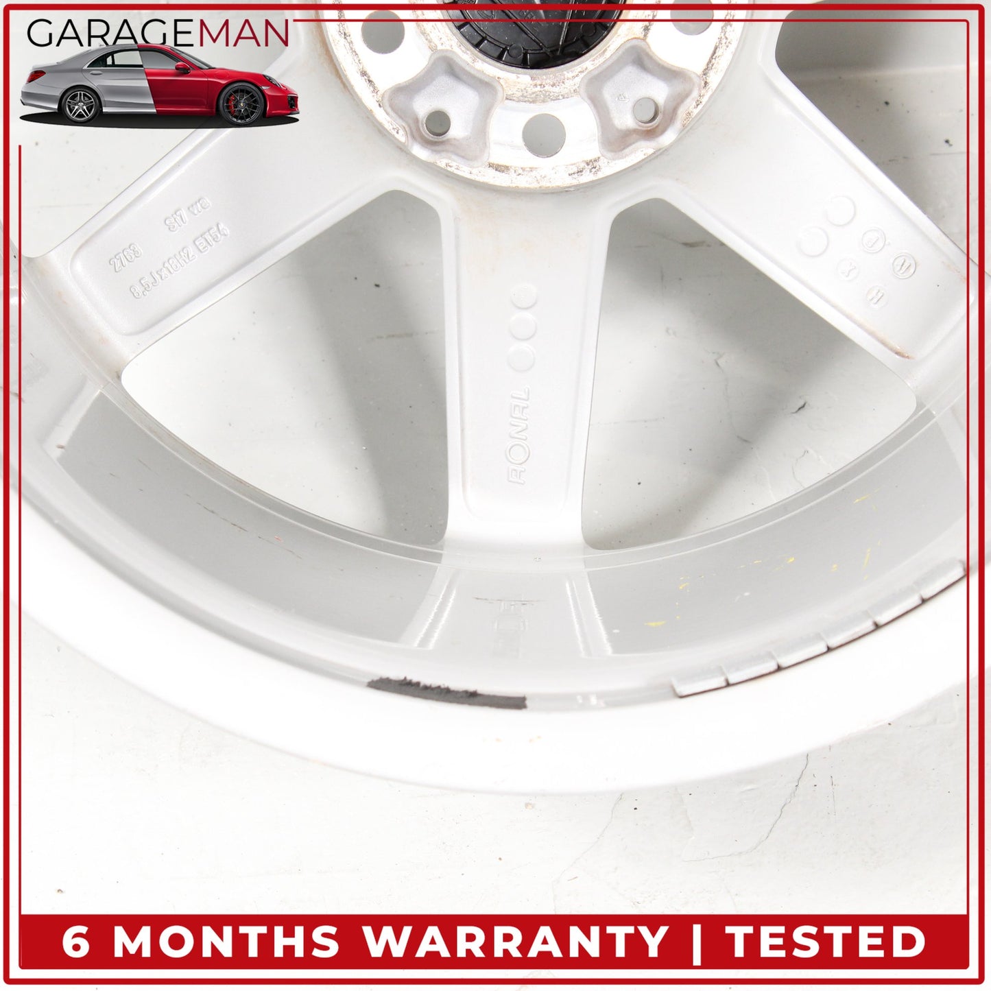 2012-2015 Mercedes W204 C250 Rear 7 Spoke Wheel Rim 8.5JX18H2ET54 2044019902 OEM