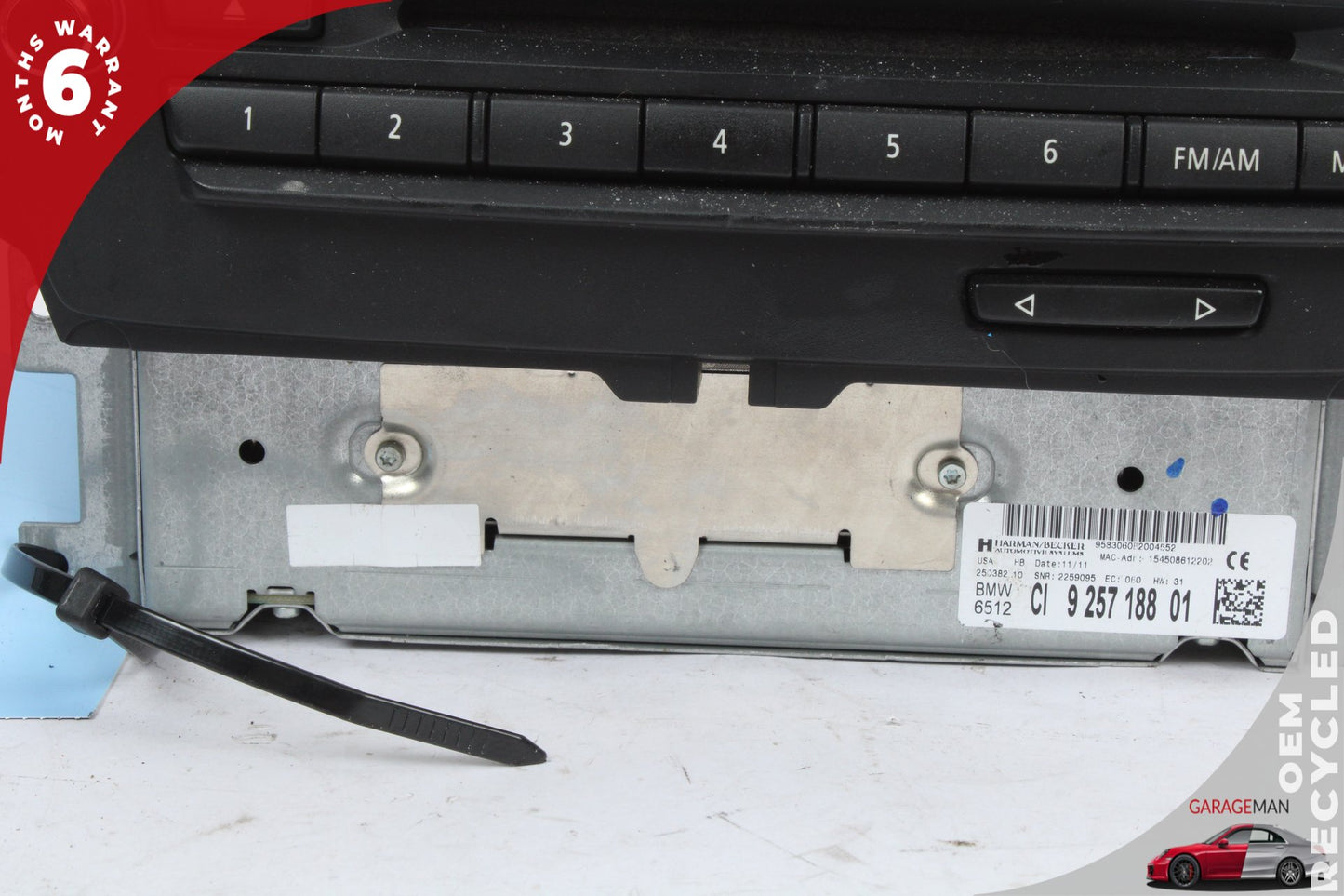 2011-2013 BMW 335is 325i 328i Front Dash Audio Radio CD Player 9257188 OEM