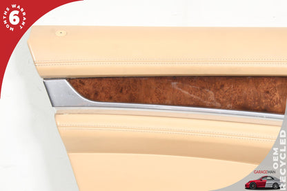2010-2016 Porsche Panamera 970 Front Left Driver Side Door Trim Panel Beige OEM