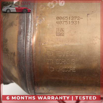 2011-2014 Mercedes W216 CL550 S550 Engine Exhaust Downpipe Resonator Set OEM