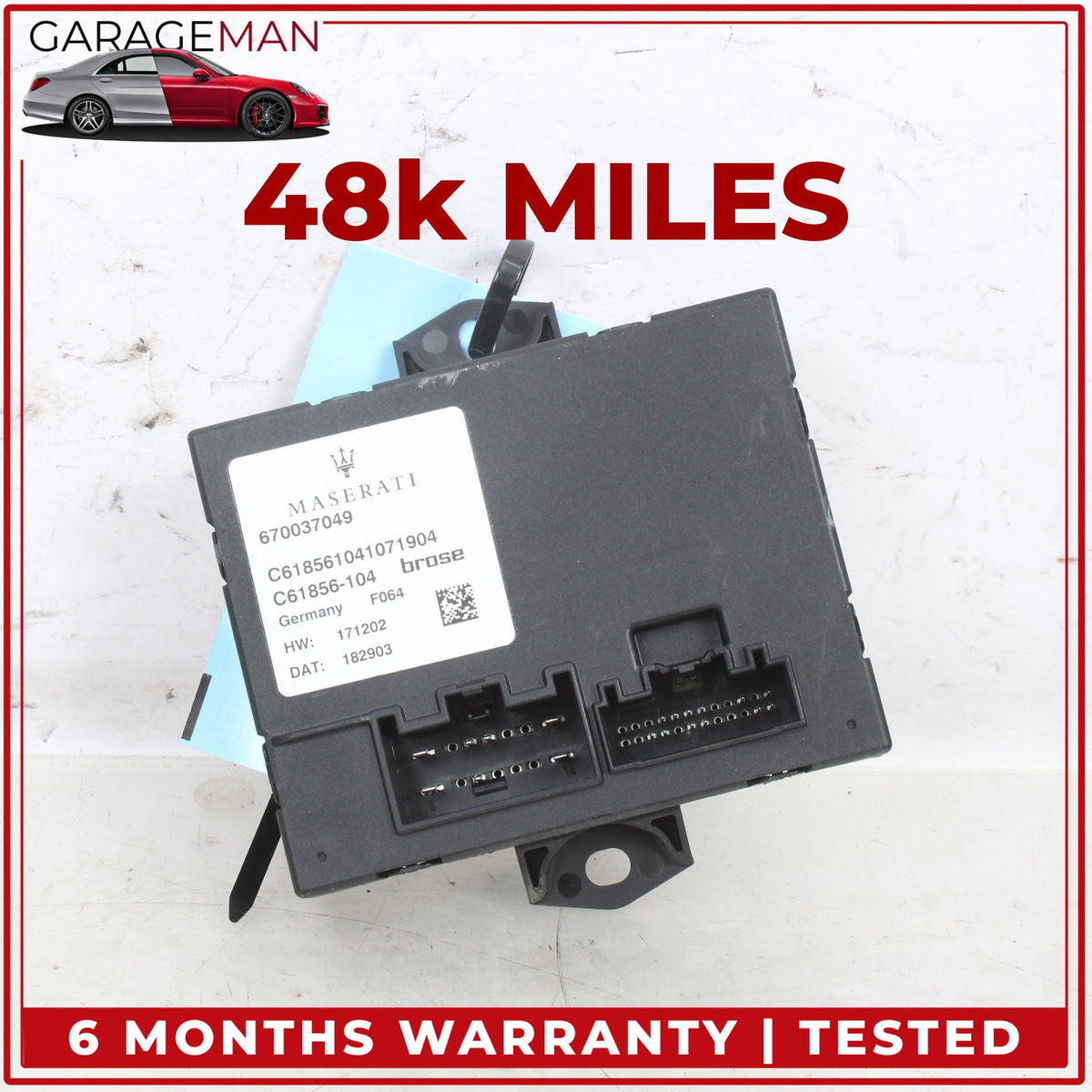 2014-2024 Maserati Ghibli M157 Trunk Lid Liftgate Control Module 670037049 OEM