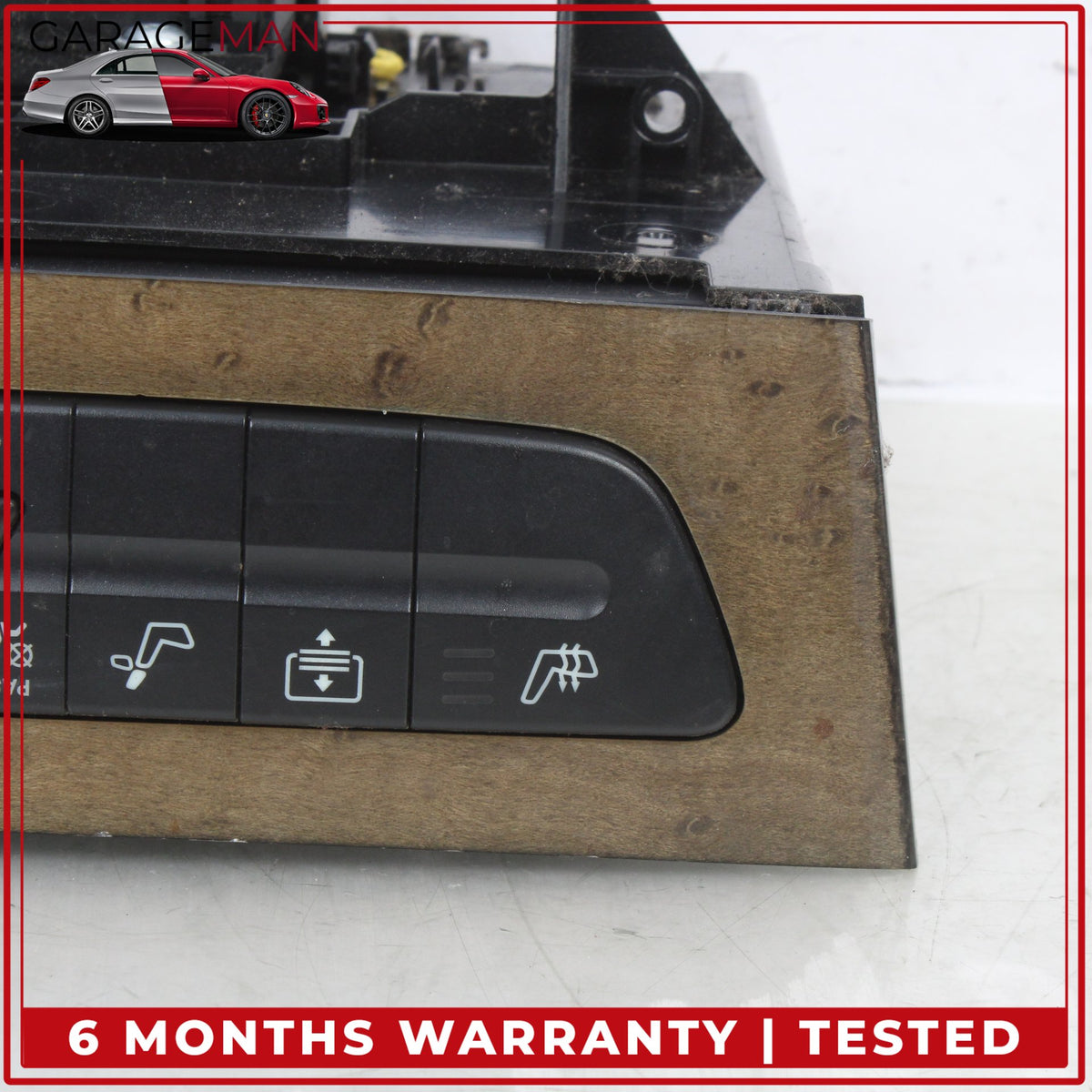 2003-2009 Mercedes W211 E350 Hazard Switch Control Panel Wood 2116800552 OEM