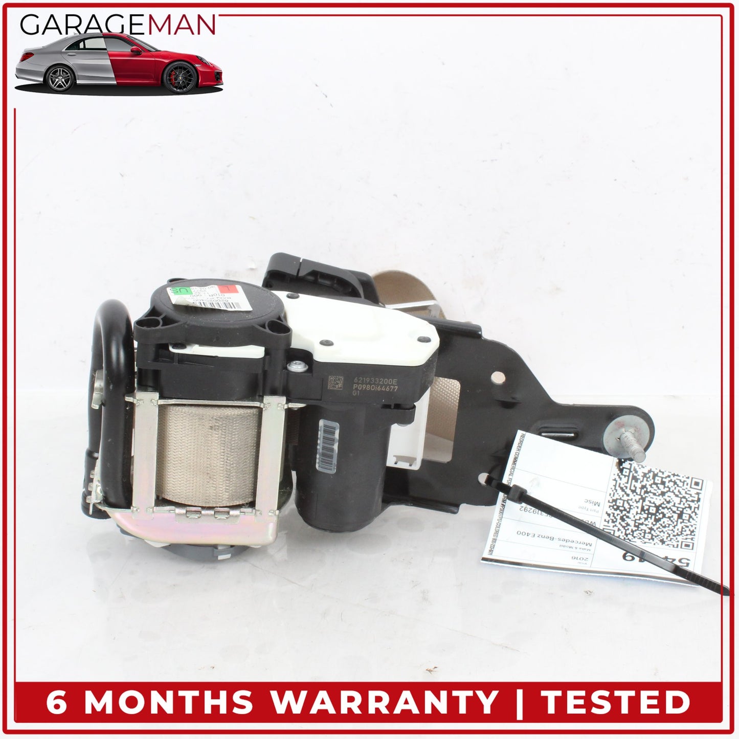 2010-2017 Mercedes C207 E400 Coupe Front Left Driver Side Seat Belt Beige OEM