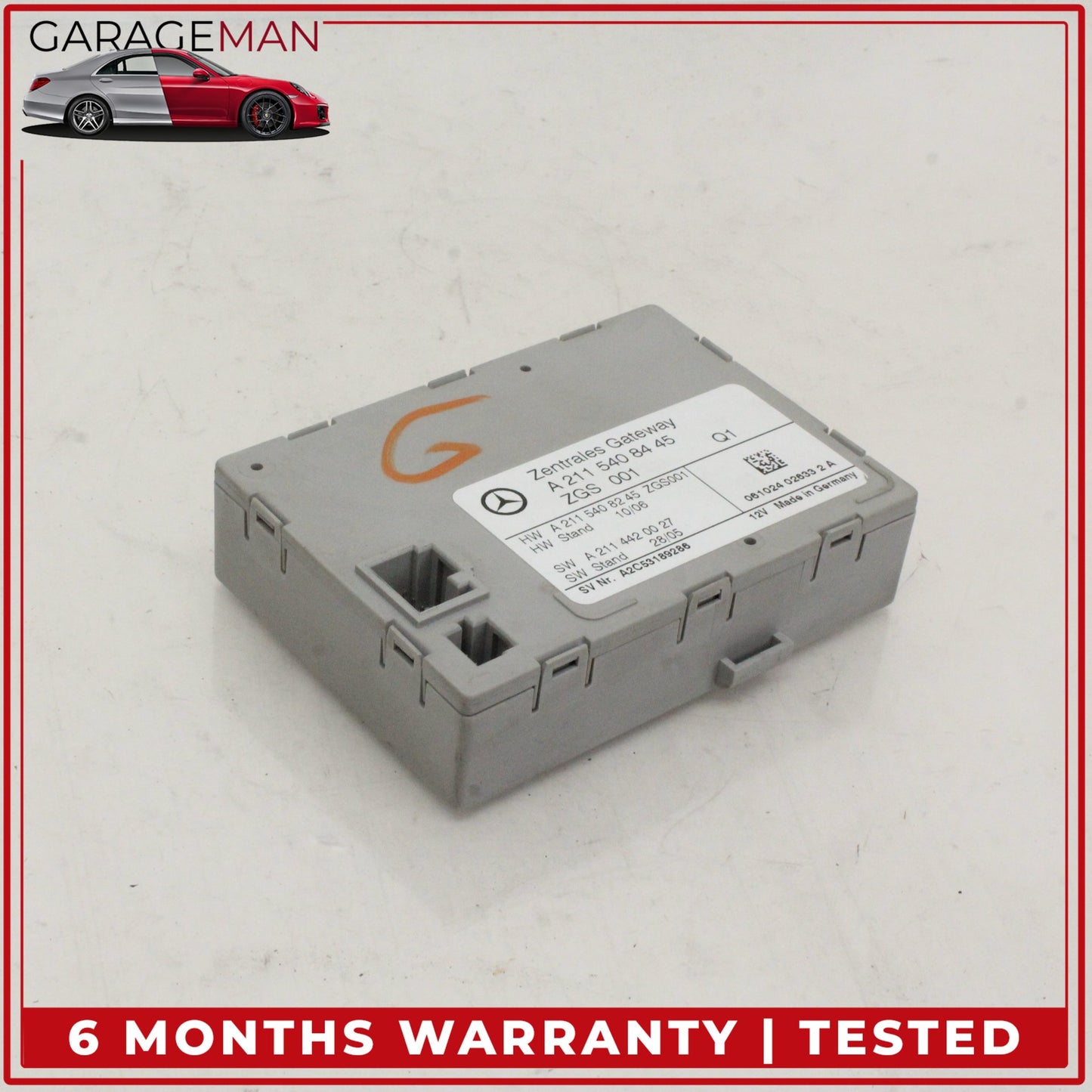 2001-2011 Mercedes W211 E350 Central Gateway Control Module Unit 2115408445 OEM