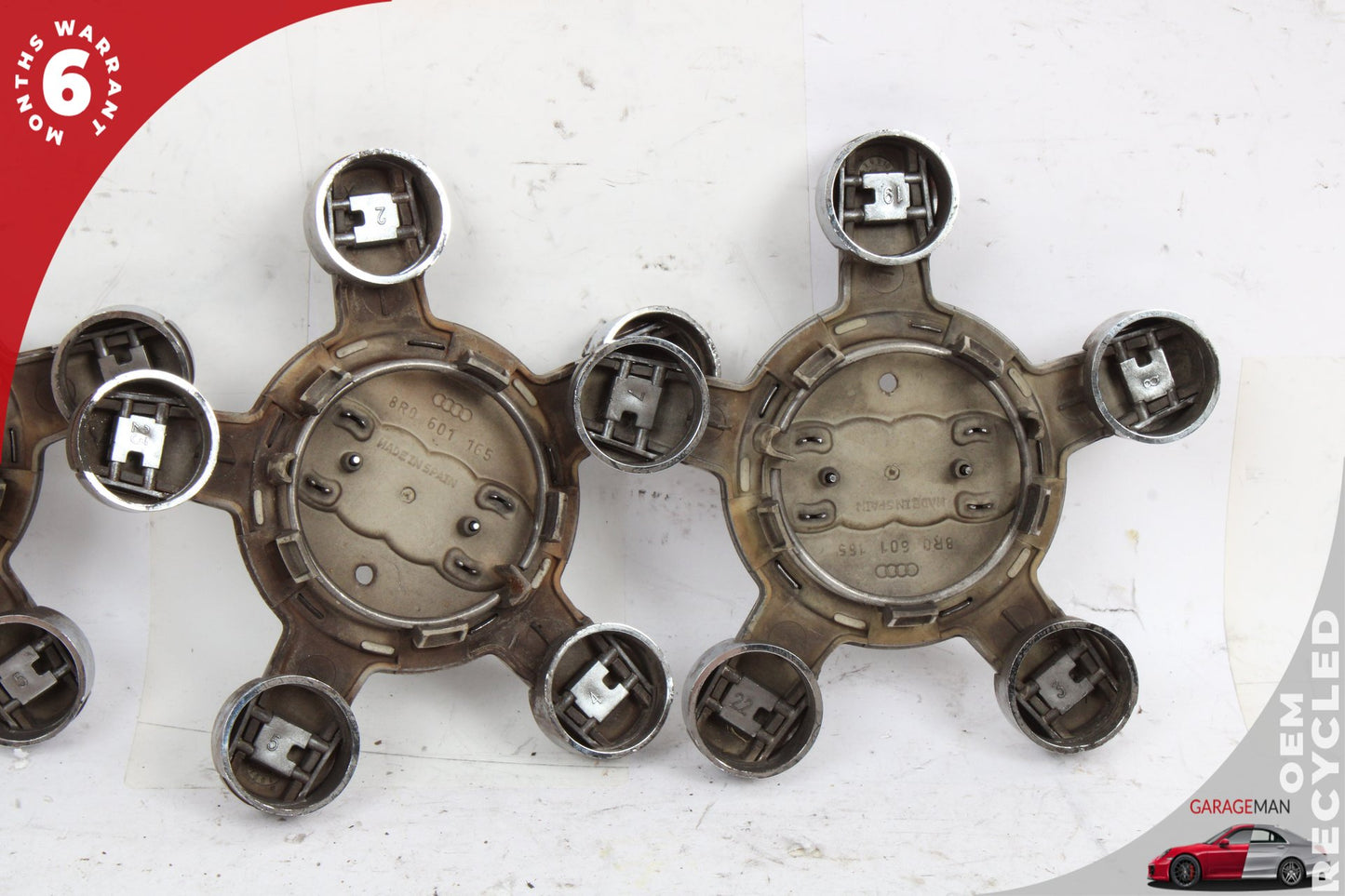 2012-2017 Audi Q5 8R Wheel Center Hub Cap Cover Set of 4 Pc 8R0601165 OEM