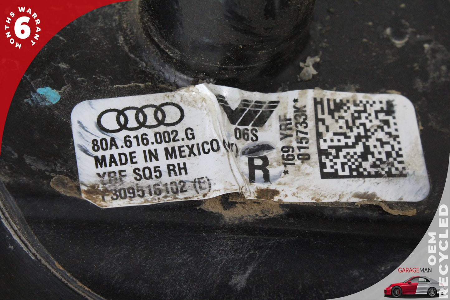 2018-2024 Audi SQ5 Q5 AWD Rear Right Air Suspension Spring Bag 80A616002G OEM