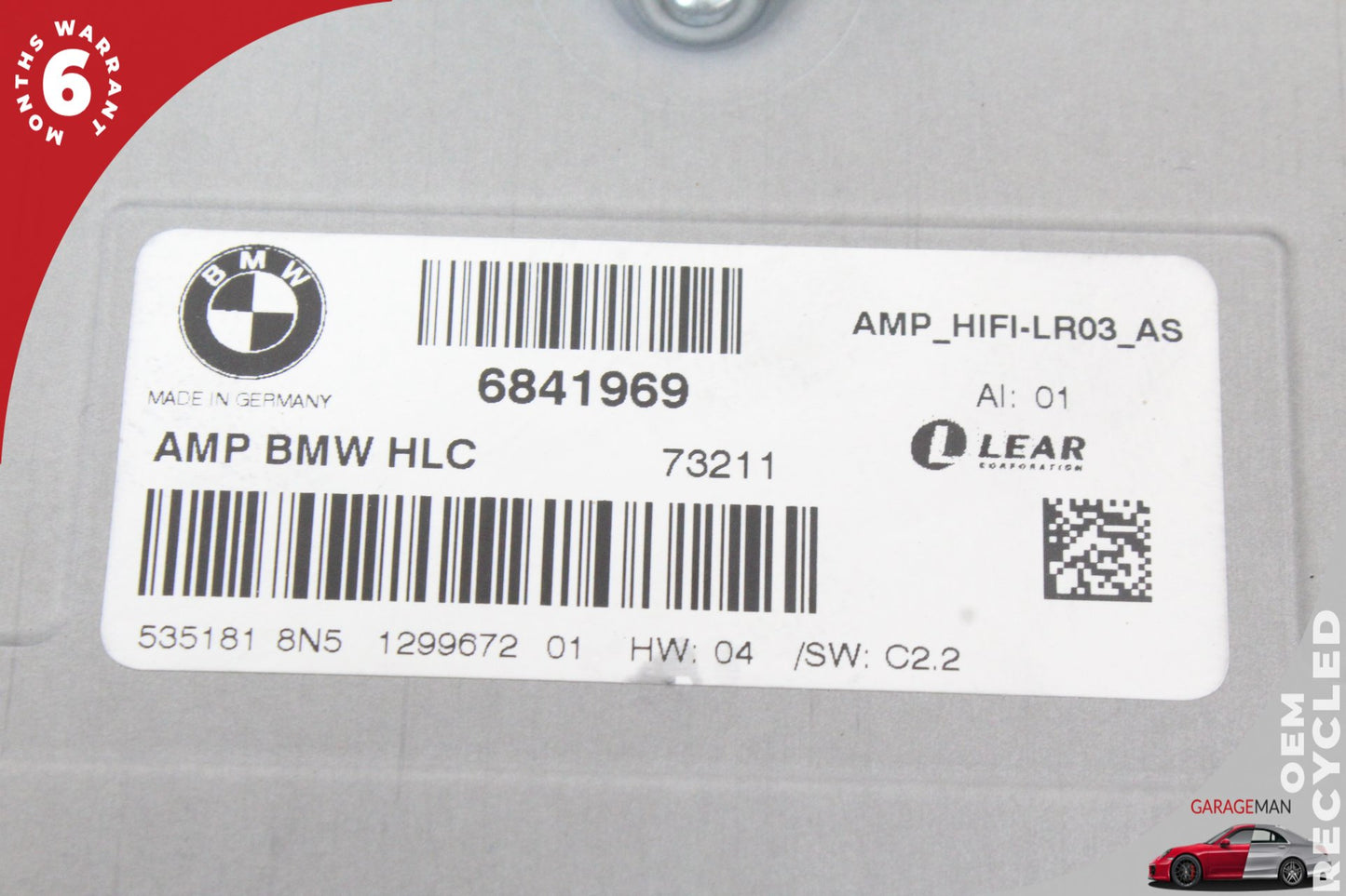 2014-2020 BMW 430i F36 Sedan Audio Music Sound Amplifier 6841969 Genuine