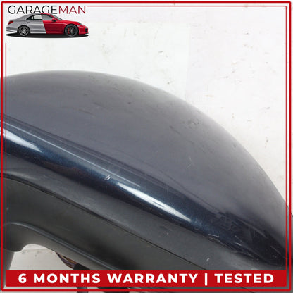 2010-2013 Porsche Panamera 970 Left Side Door Rear View Mirror Blue Metallic OEM