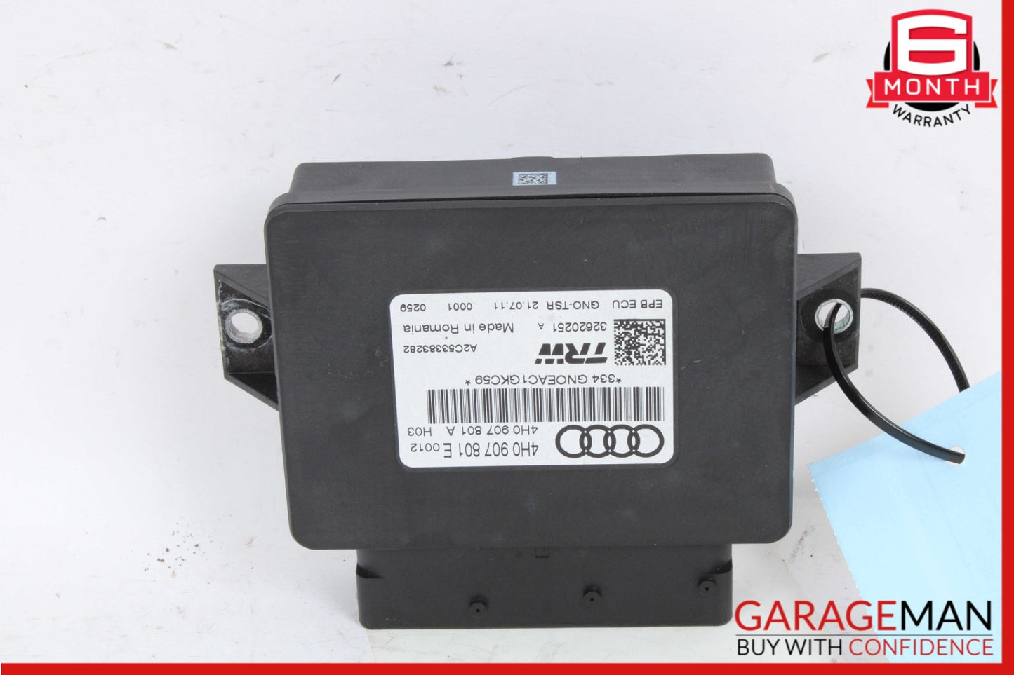 2012-2018 Audi A6 C7 Sedan Electronic Parking Brake Control Module 4H0907801 OEM