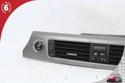 2007-2013 BMW 335is Front Dash AC Air Vent Grille Panel w/ Engine Switch OEM