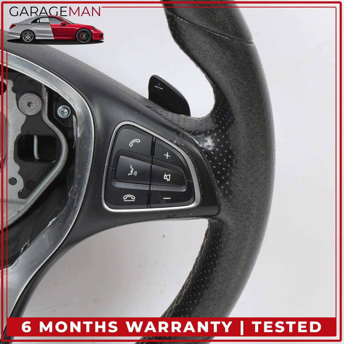 2014-2020 Mercedes X156 GLA250 Front Left Steering Wheel w/ Paddle Shifters OEM