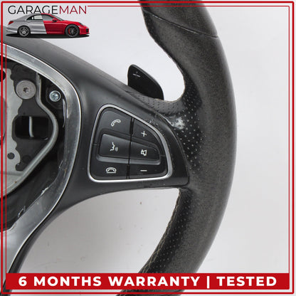 2014-2020 Mercedes X156 GLA250 Front Left Steering Wheel w/ Paddle Shifters OEM
