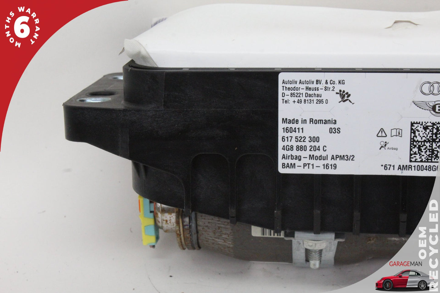 2012-2018 Audi A7 A6 S6 S7 Front Right Passenger Side Dash Airbag 4G8880204C OEM