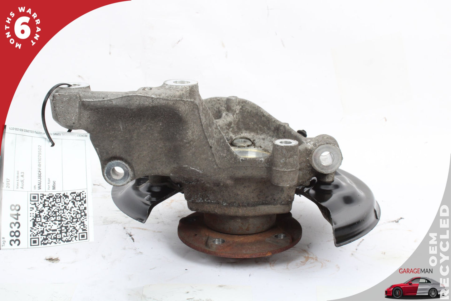 2015-2020 Audi A3 Rear Left Driver Side Spindle Knuckle Wheel Hub 5Q0505435J OEM