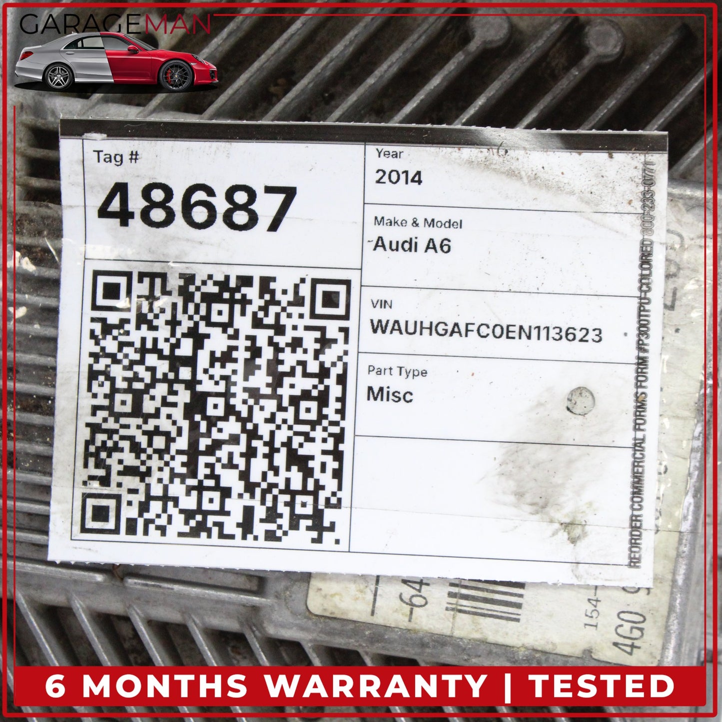 2014-2015 Audi A6 A7 3.0L Engine Computer Control Module Unit 4G0907551J OEM