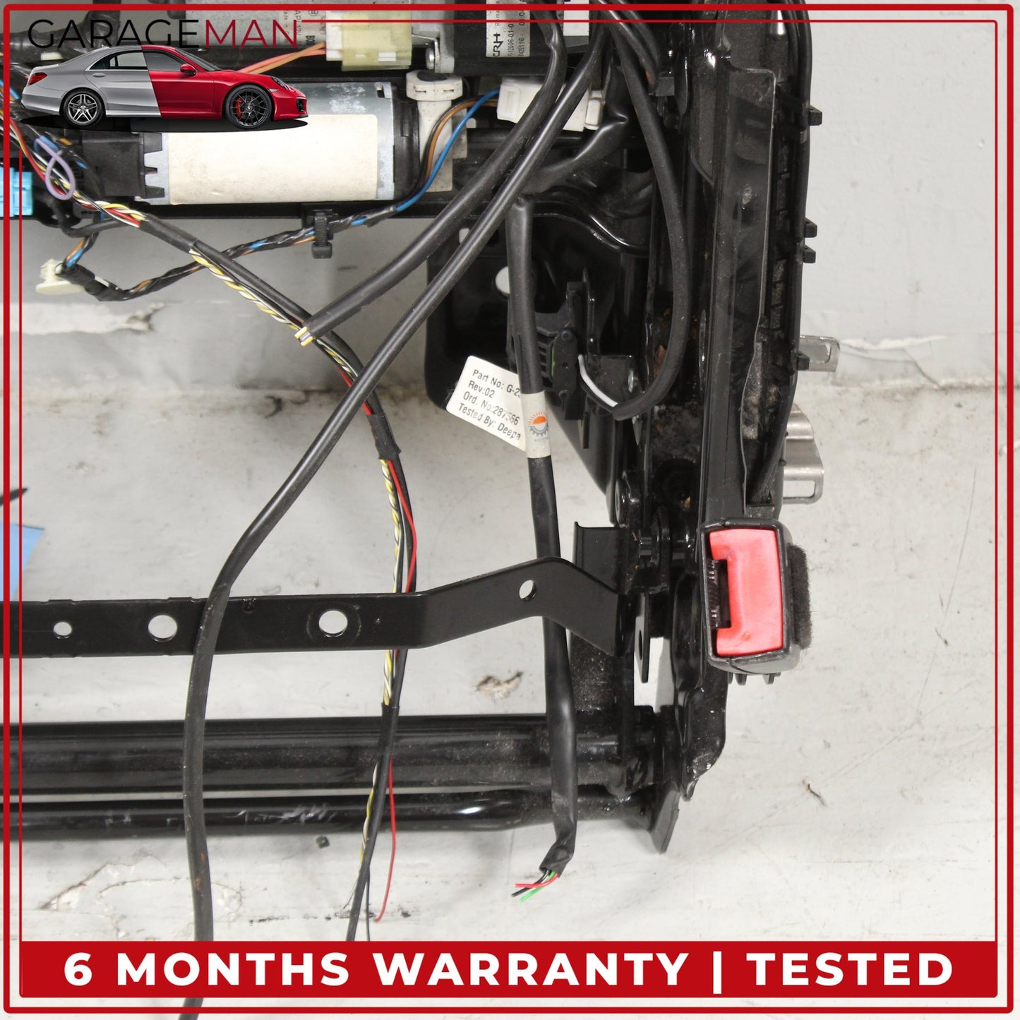 2011-2016 Land Rover LR4 L319 Front Left Seat Track Rail Frame w/ Motors OEM