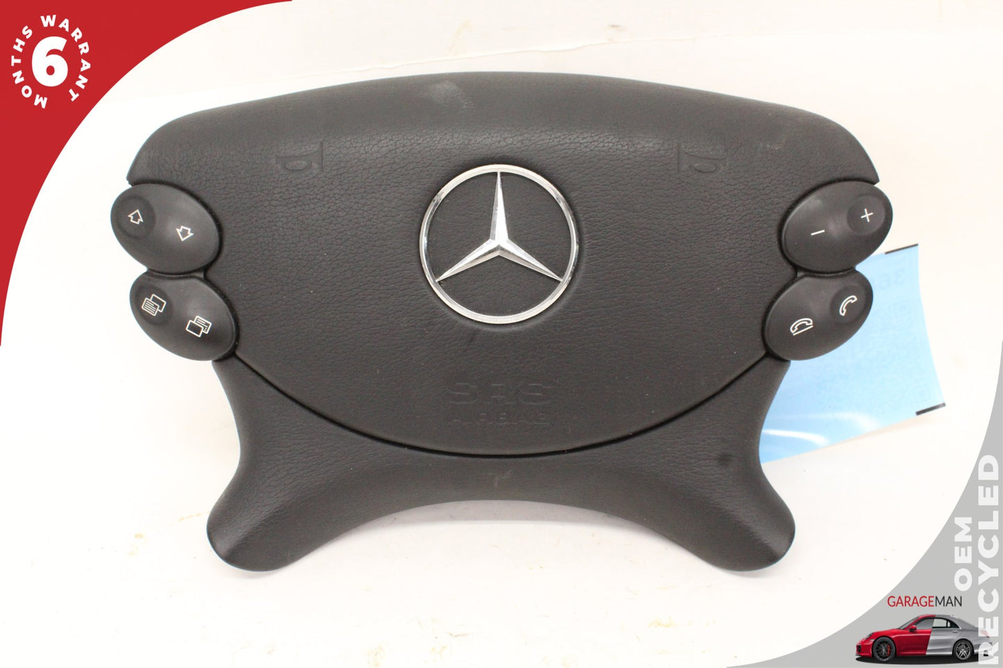 03-12 Mercedes-Benz SL500 R230 Convertible Steering Wheel Airbag Black2308600102