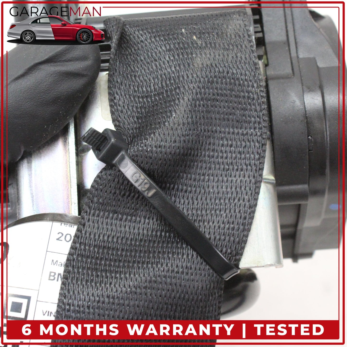 2014-2018 BMW X5 F15 Front Right Side Seat Belt Retractor Black 624641200 OEM