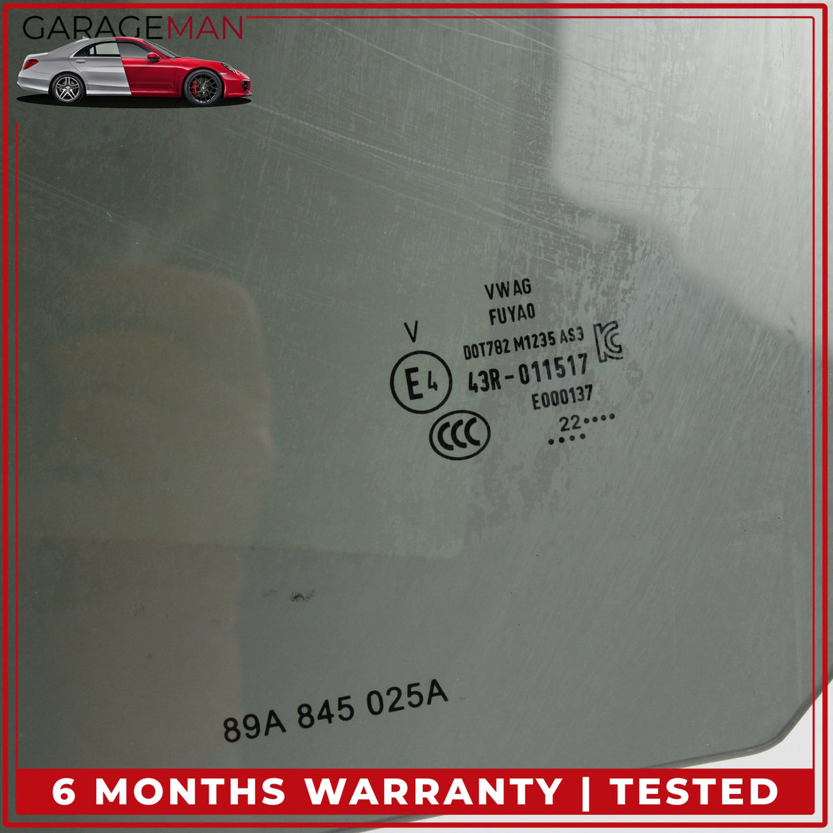 2022-2025 Audi Q4 e-tron Rear Left Door Window Glass 89A845025A OEM