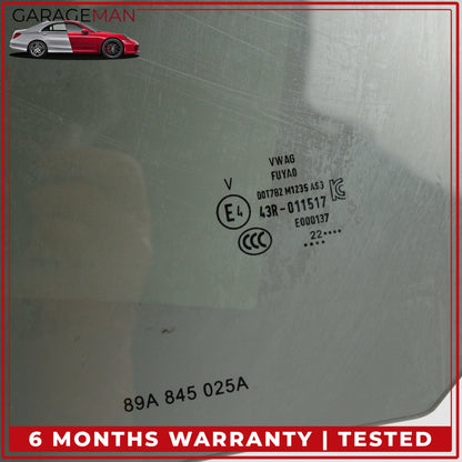 2022-2025 Audi Q4 e-tron Rear Left Door Window Glass 89A845025A OEM