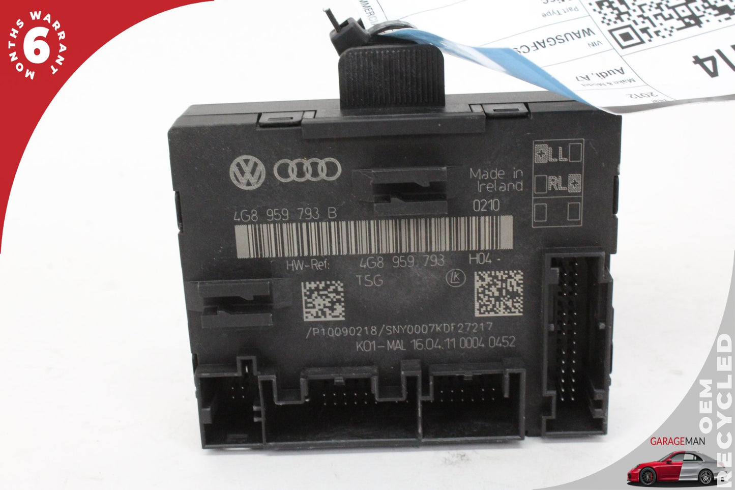 2012-2018 Audi A7 A6 Front Left Driver Side Door Control Module 4G8959793 OEM