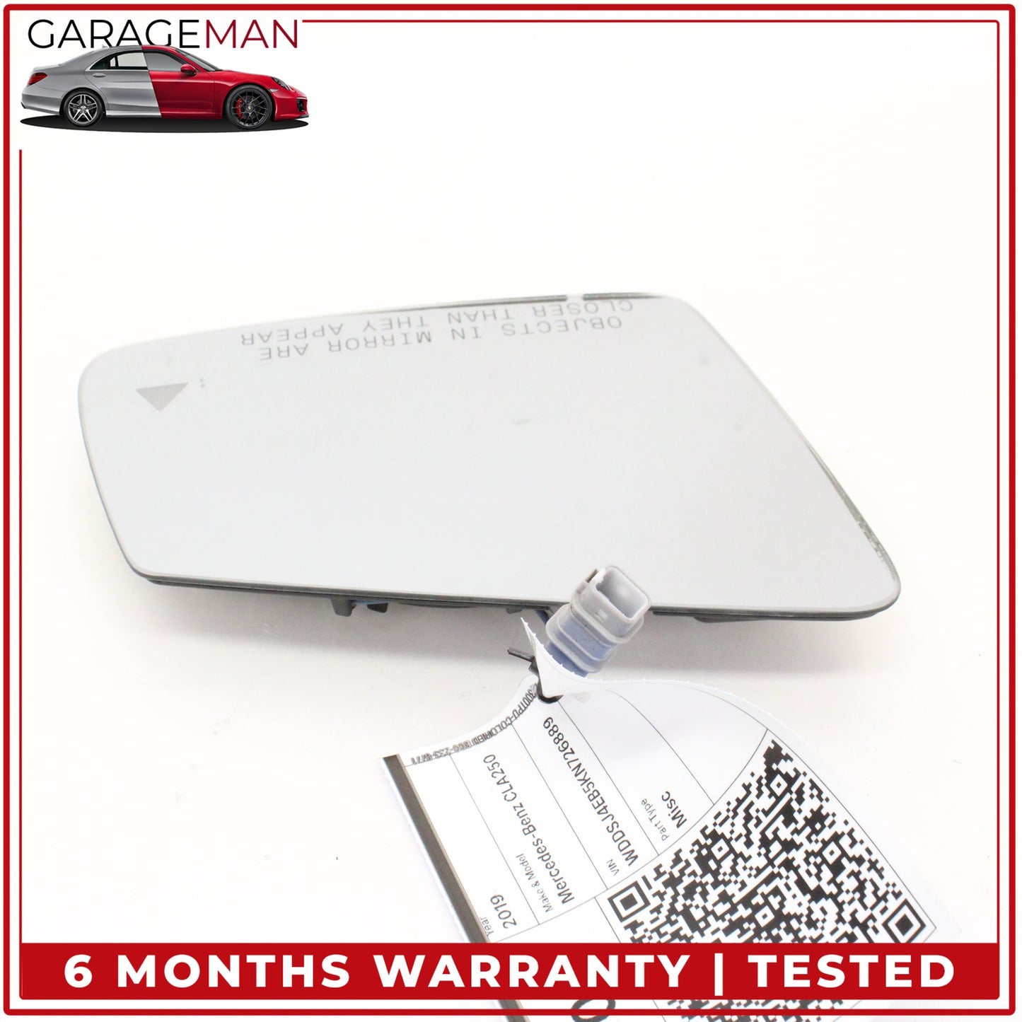 2014-2019 Mercedes-Benz CLA250 W117 Sedan Right Door Mirror Glass 2128101421 OEM